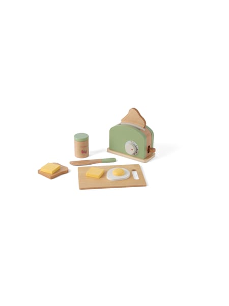 Toaster Set Wood In Gift Box 9 Pcs