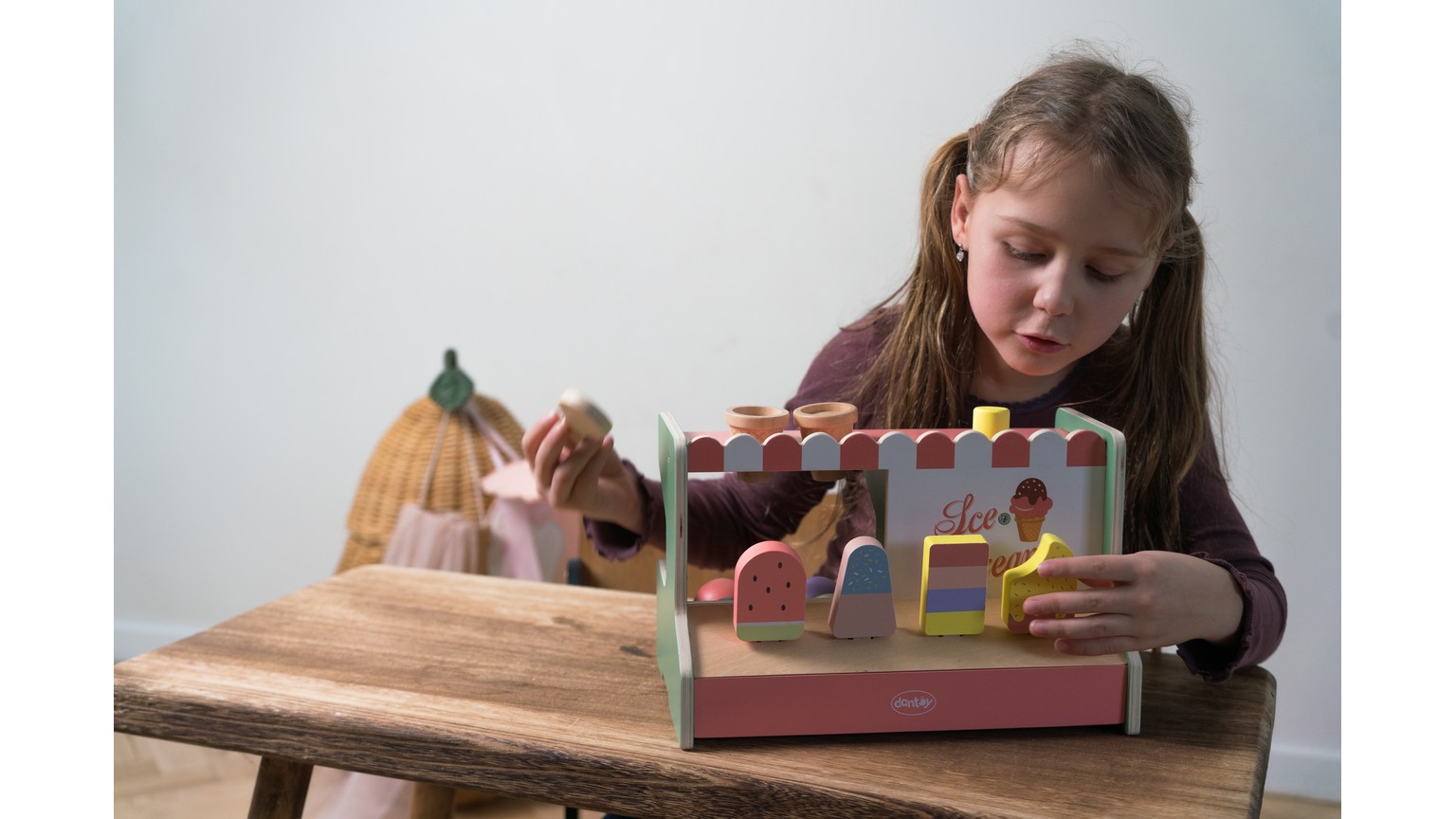 Eiscreme-Shop Holz Geschenkbox 12 Teile