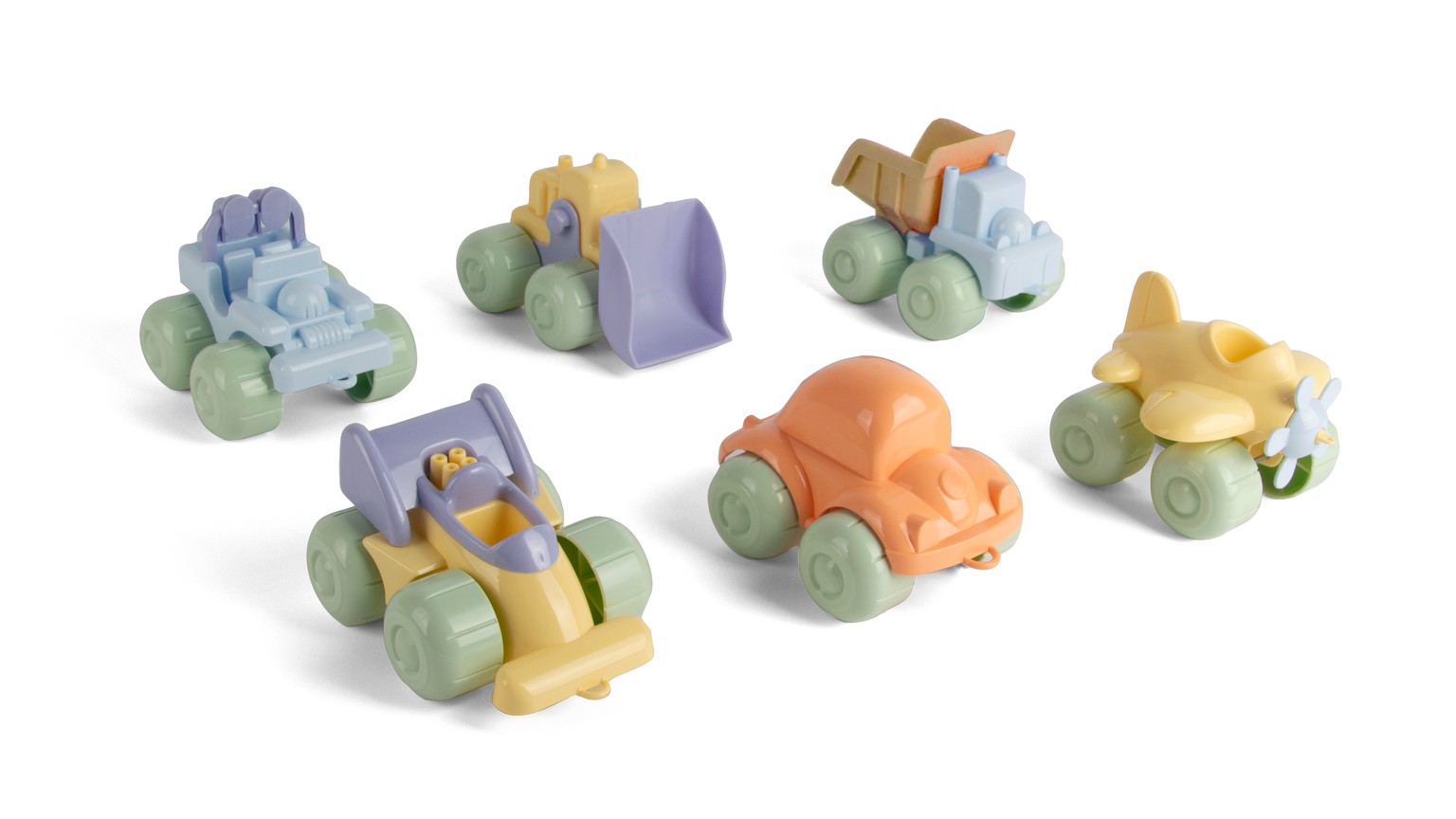 Pastels Vehicles 17 Cm 6 Pcs Ass