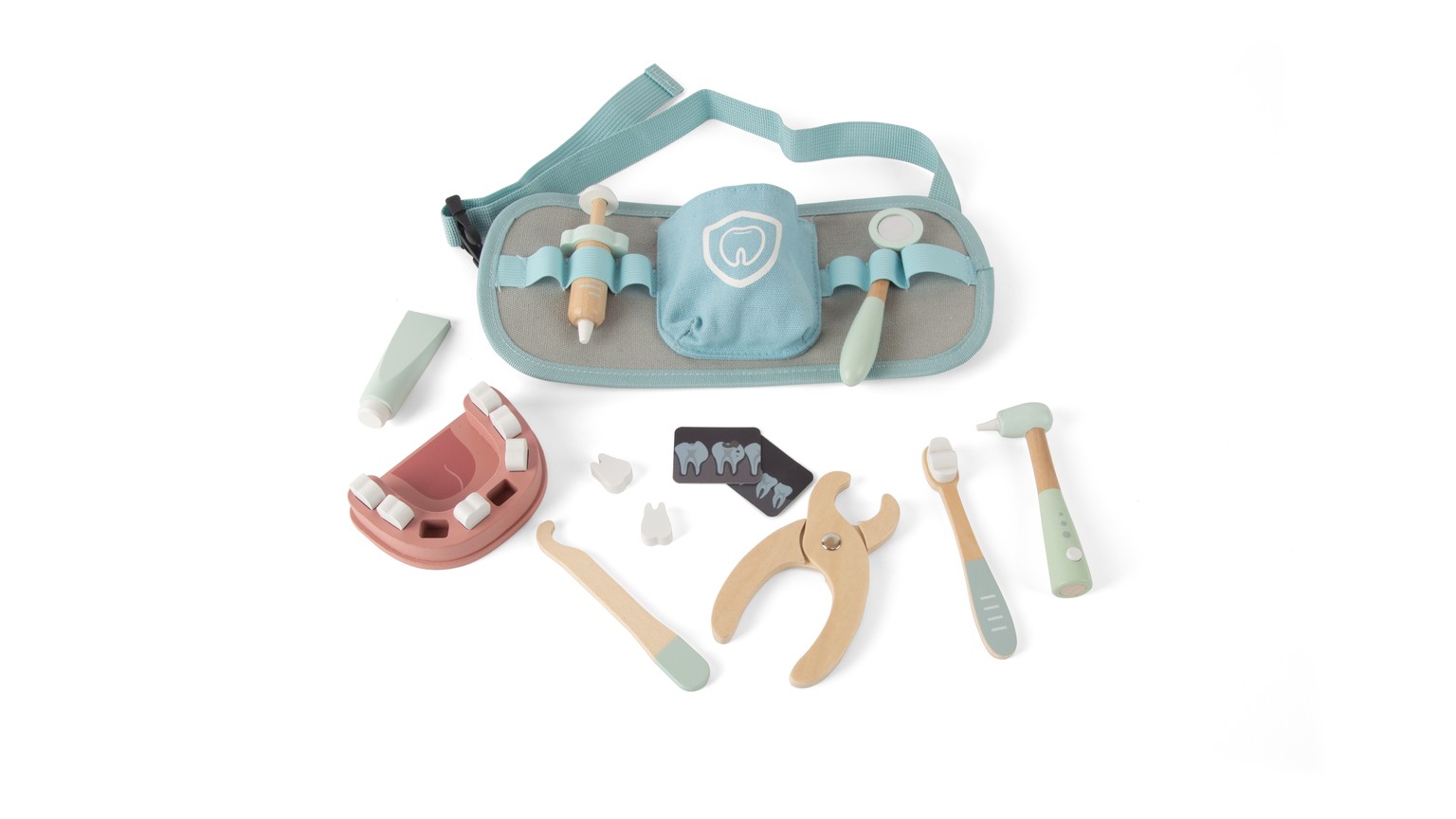 Tandlægesæt træ - 19 dele
