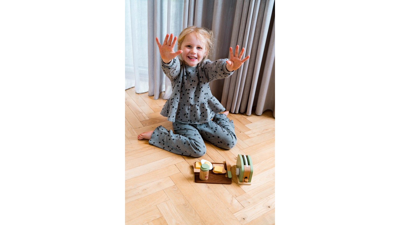 Brødrister Sæt Træ - 9 dele