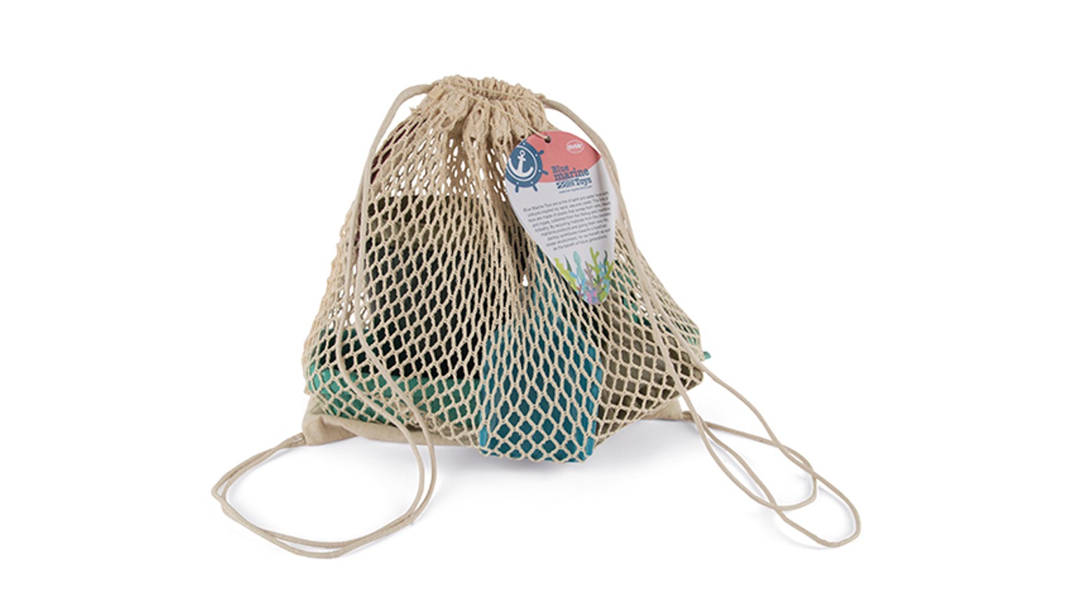 Bmt Boat & Sand Set In Cotton Net, 5 Pcs.