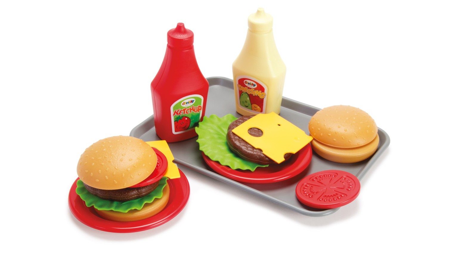 Burger Set On Tray 17 Pcs