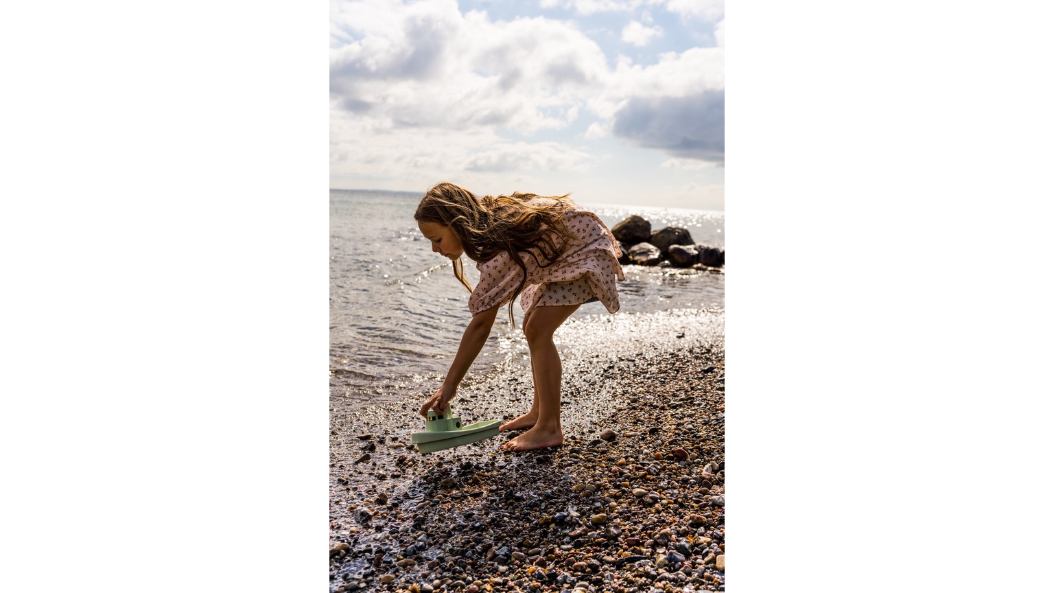 Recycled Pastels båd og spandsæt 4 dele