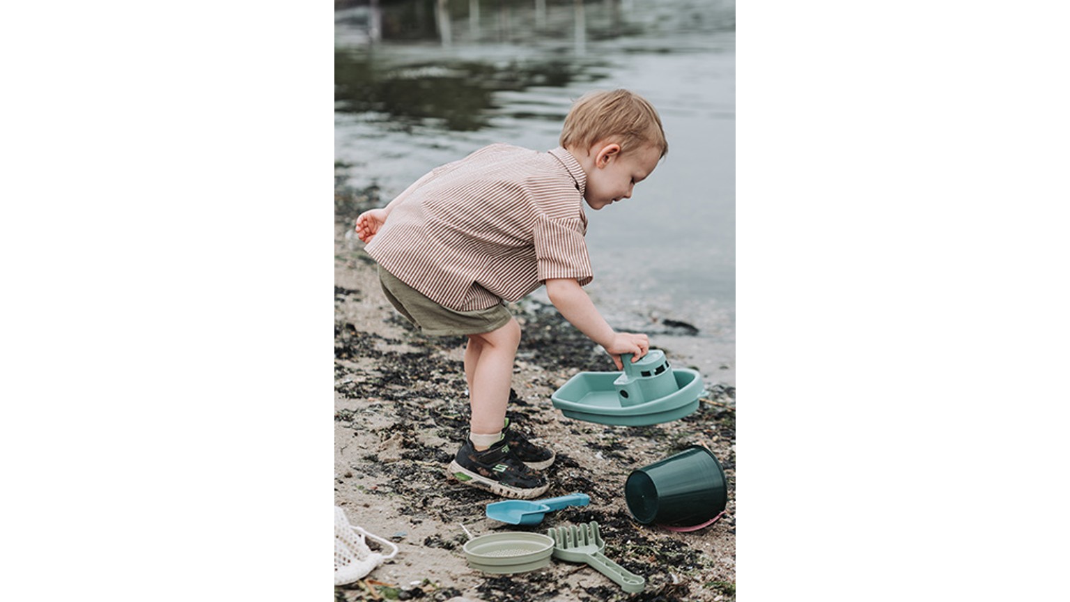 Bmt Boat & Sand Set In Cotton Net, 5 Pcs.