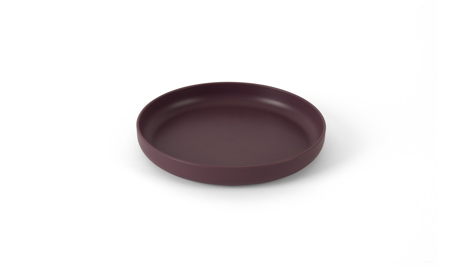 Dantoy - Tiny Biobased Plate Set - Nude & Ruby Red (6240 Dantoy - Tiny Biobased Plate Set - Nude & Ruby Red (6240