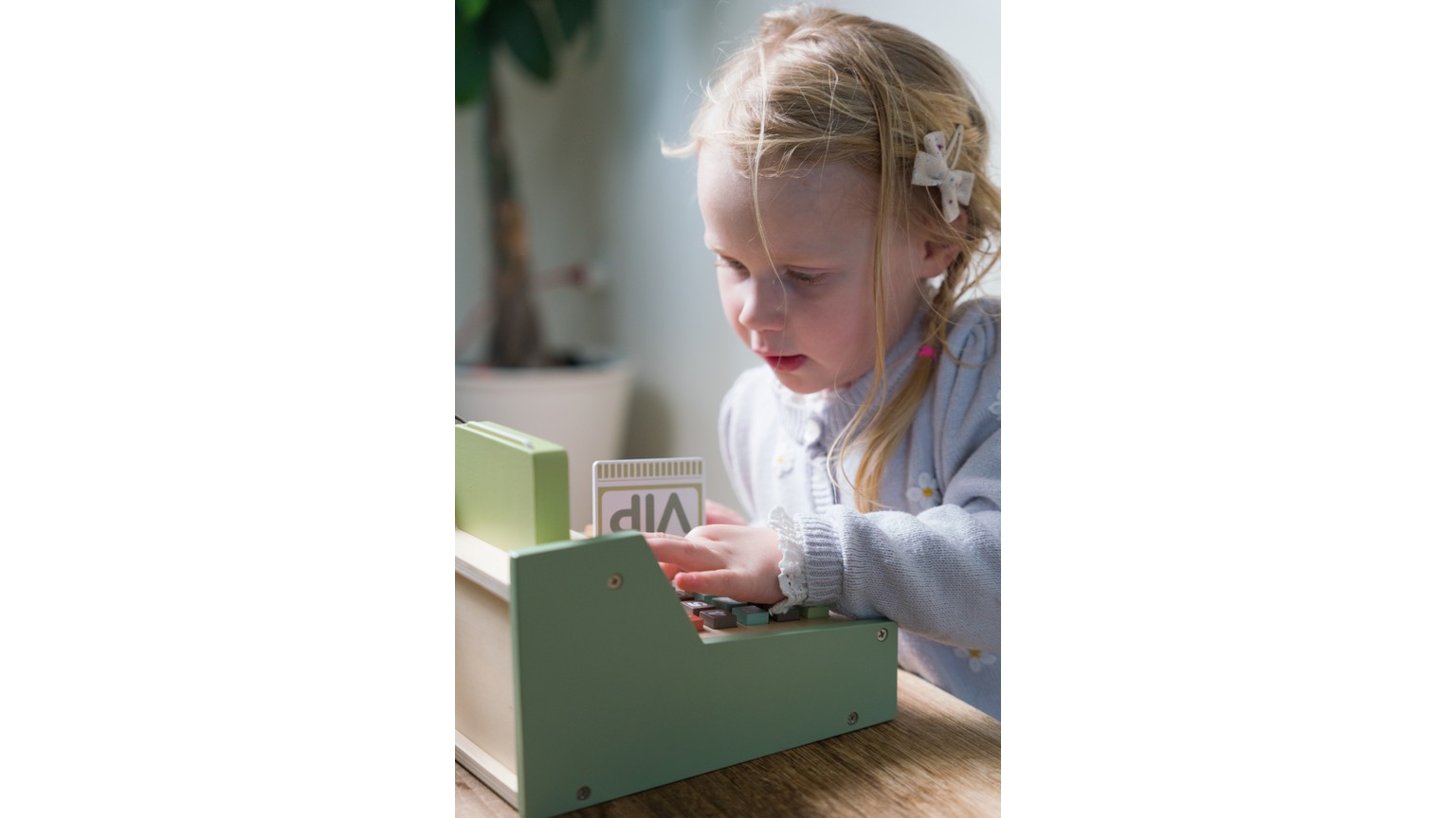 Kaufladenkkasse Holz Geschenkbox 17 Teile