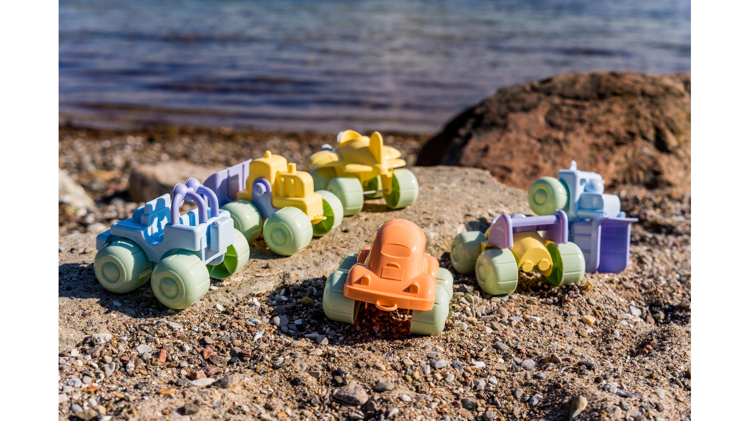 Pastels Vehicles 17 Cm 6 Pcs Ass