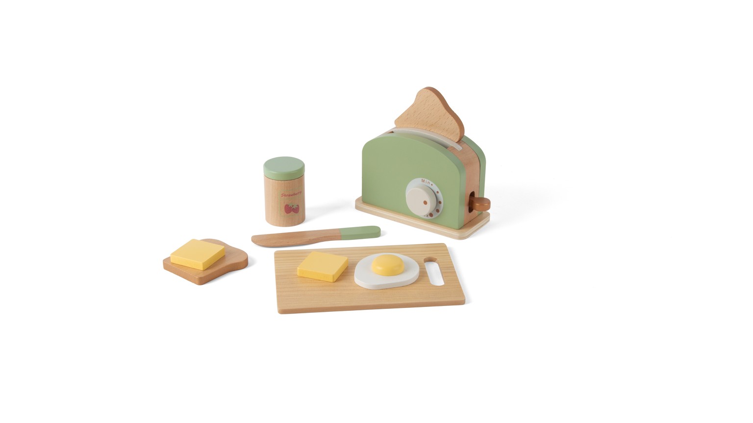 Brødrister Sæt Træ - 9 dele