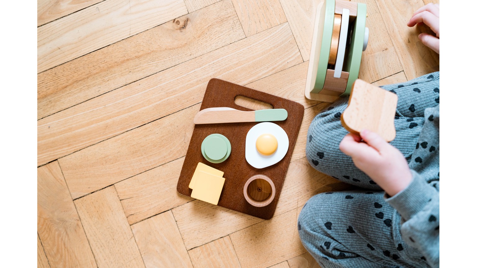 Brødrister Sæt Træ - 9 dele