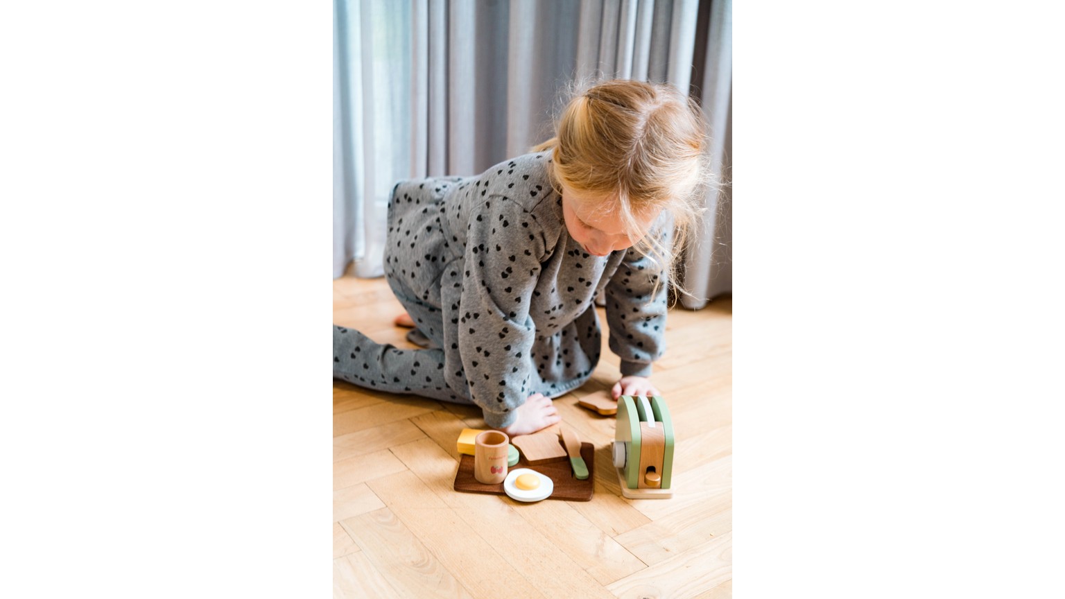 Brødrister Sæt Træ - 9 dele