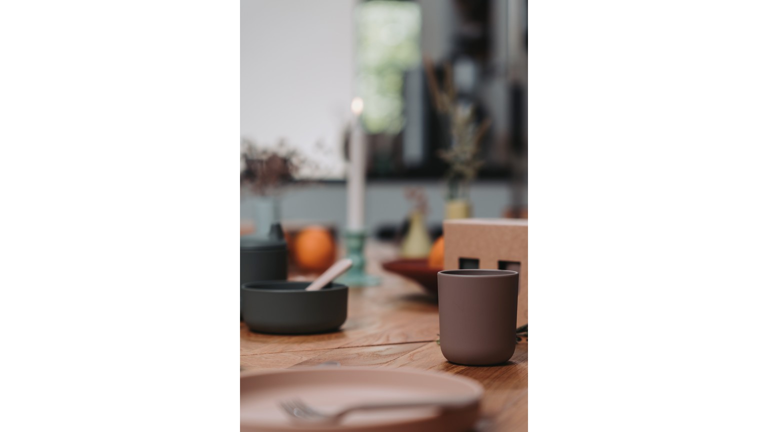 Tiny Bio 2-Stück Tassen Grau-Grün/Grau-Braun